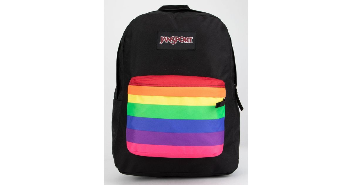 jansport rainbow backpack