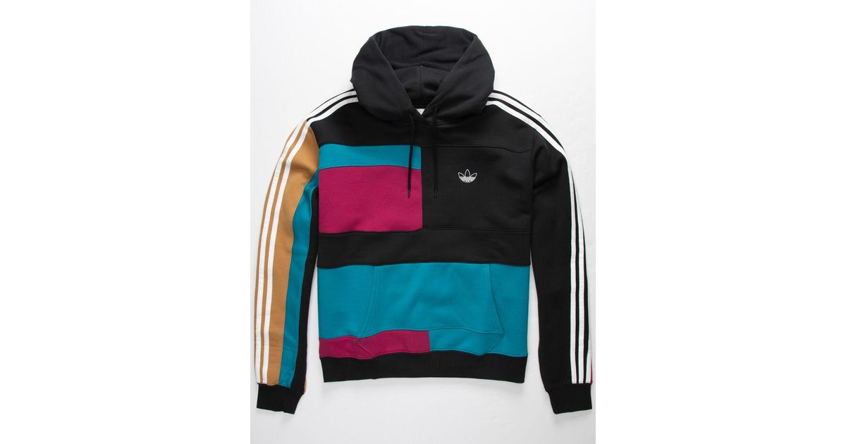 adidas originals asymm block hoodie