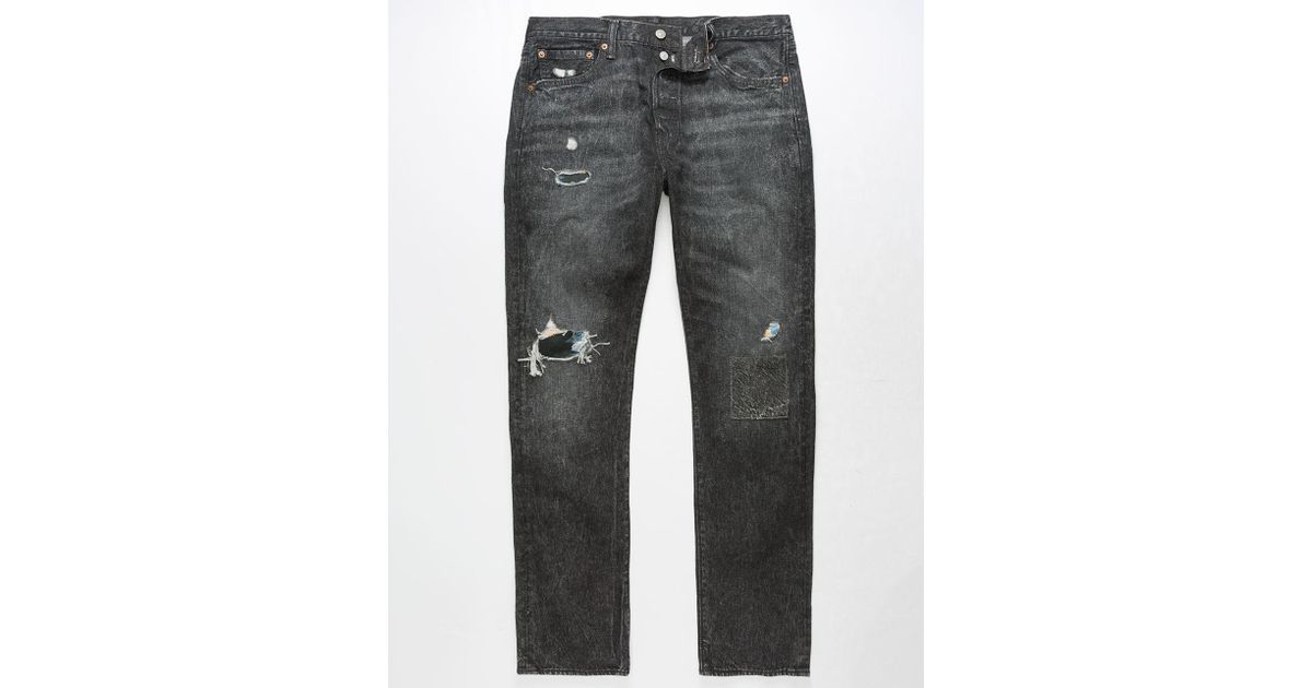black levi ripped jeans