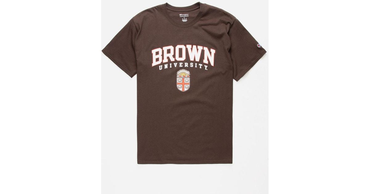 champion t shirt mens brown