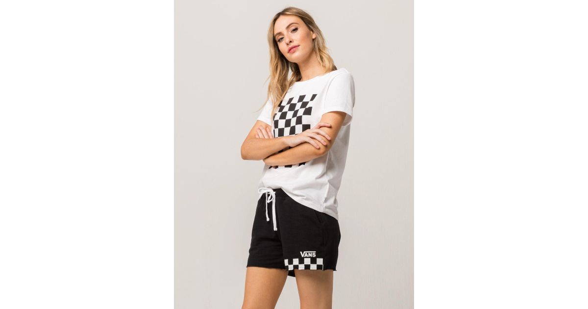 vans shorts womens white