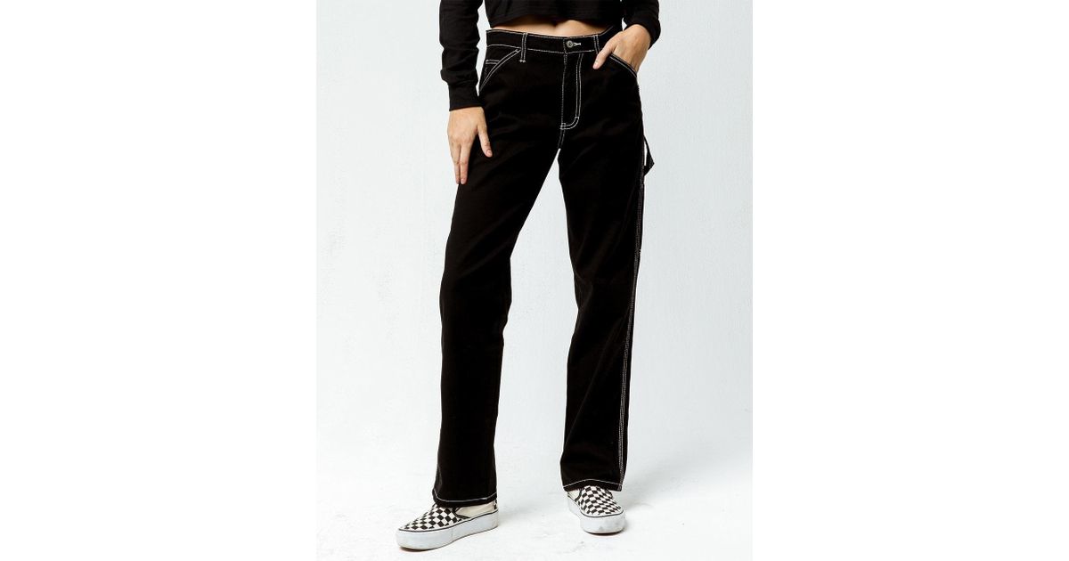 dickies black carpenter pants womens