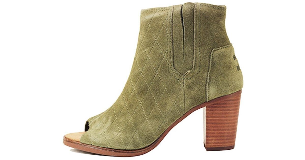 toms peep toe booties