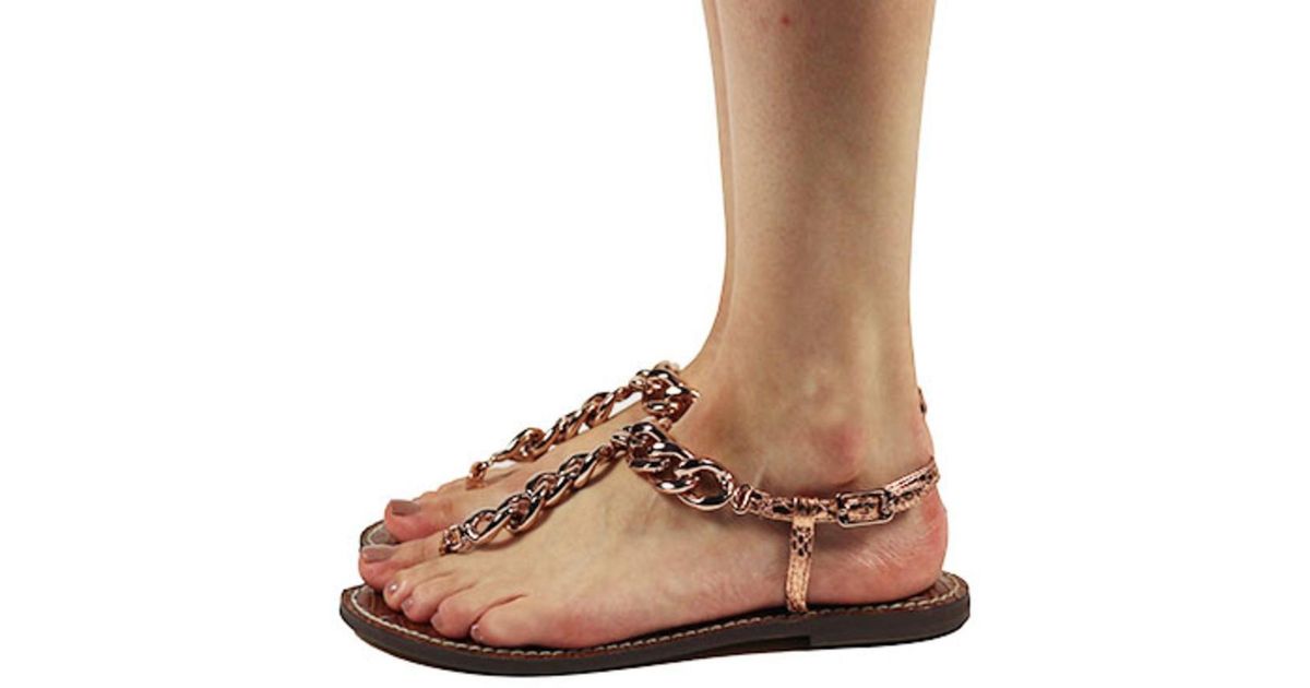 copper sandals