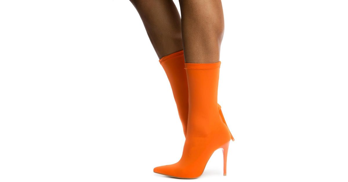 orange booties