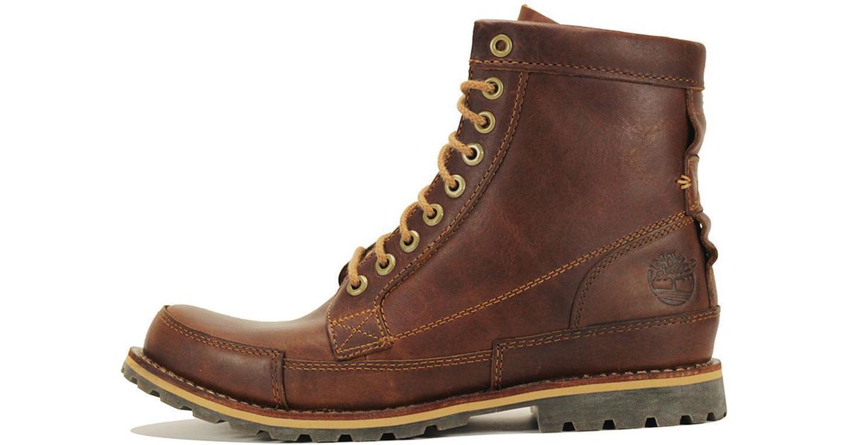 Timberland Earthkeepers Original Leather 6-inch Brown Boot for Men - Lyst