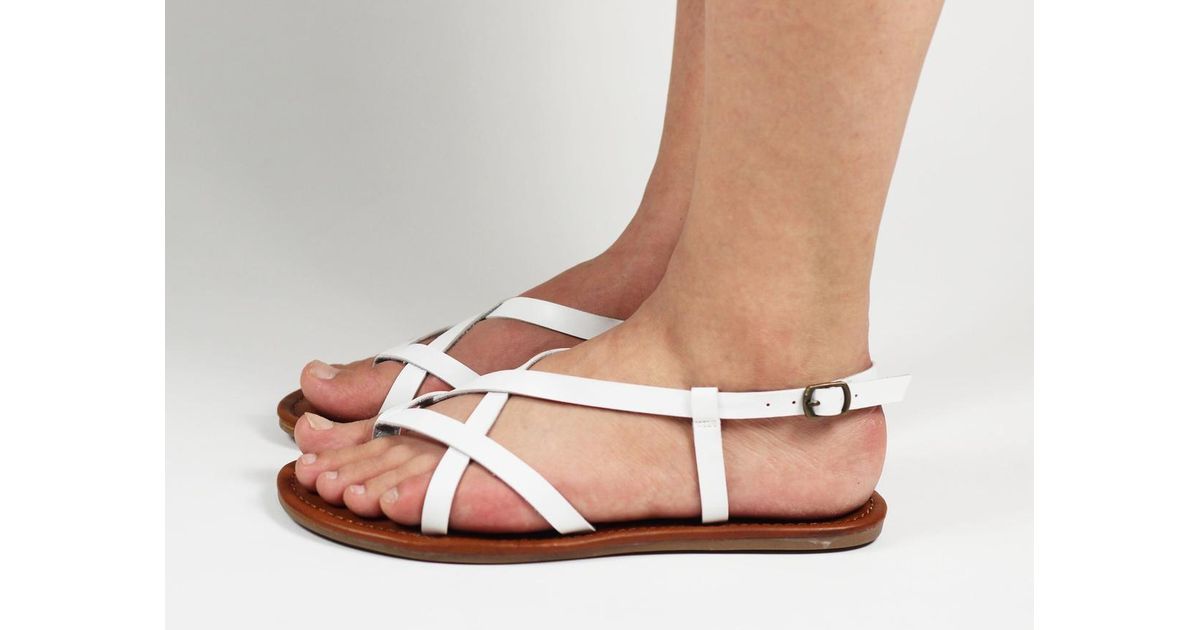mia sandals white