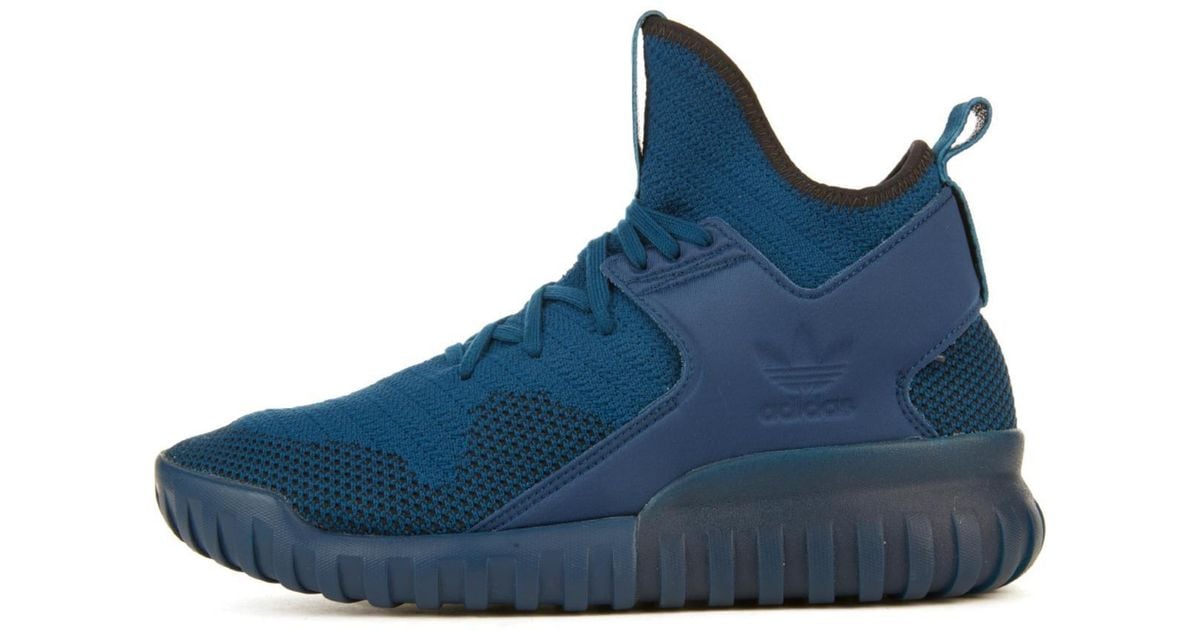 adidas tubular x primeknit blue