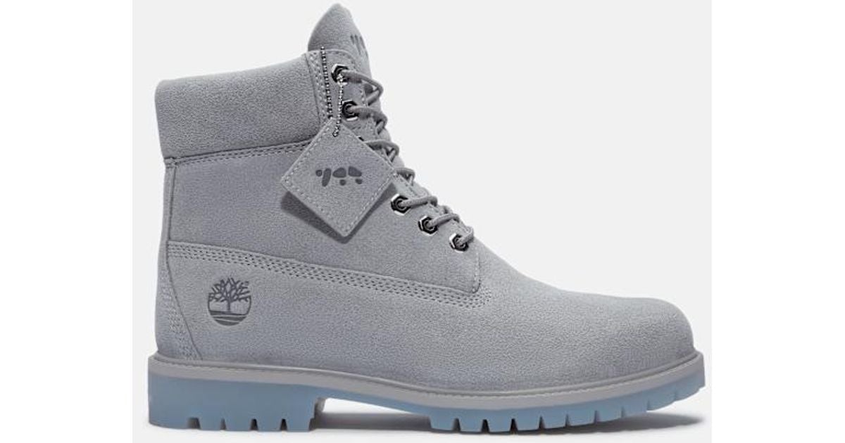 Ice Studios x Timberland Grey Suede Boots Timberland Timberland® x Ice Studios 6inch Premium Lace Up  main image 2