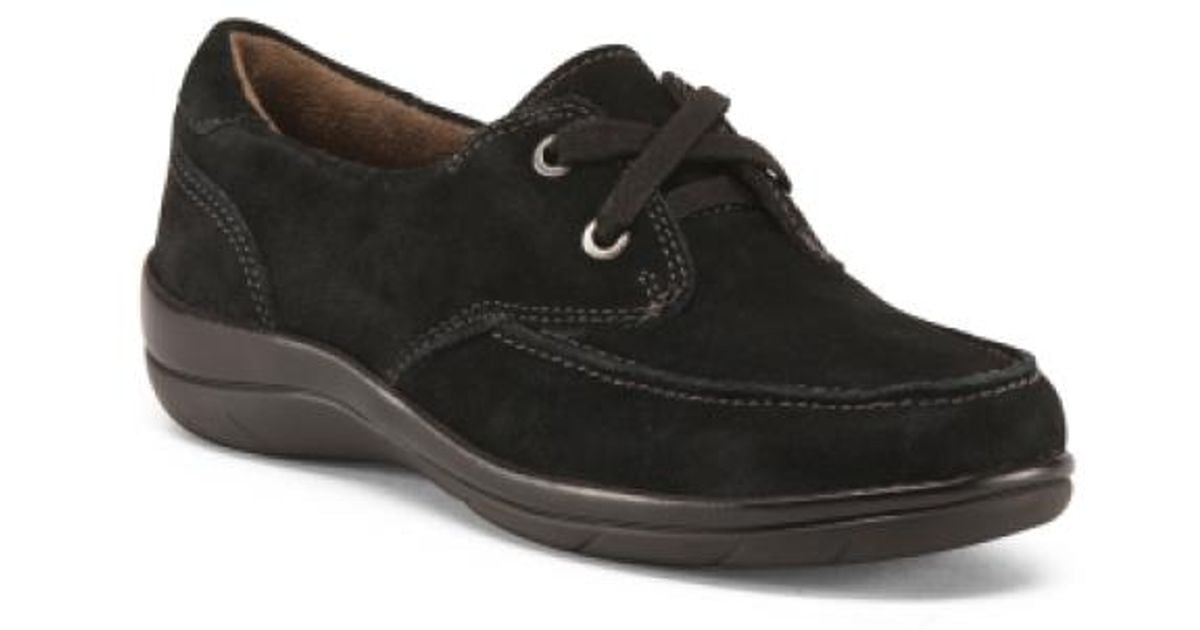 Lyst Tj Maxx Lace Up Casual Suede Shoes in Black
