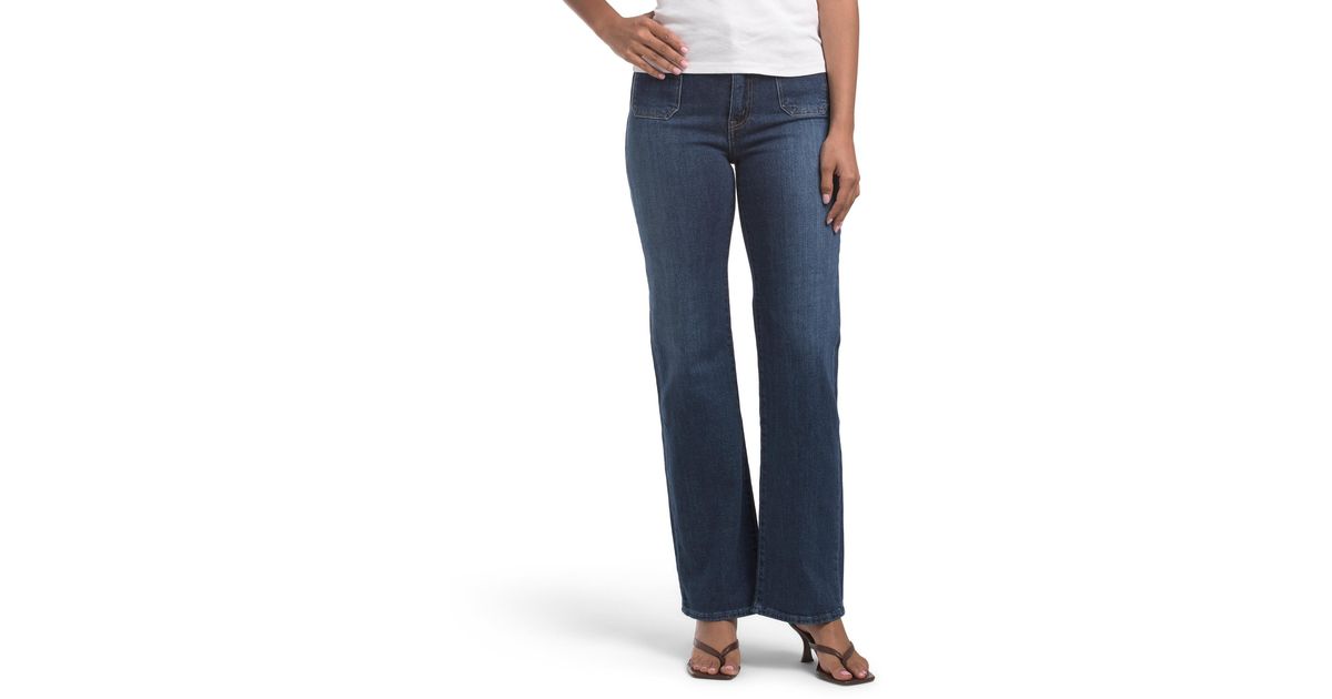 TJ Maxx Patch Pocket Fly Front Denim Pants For Spandex/Cotton/Polyester ...