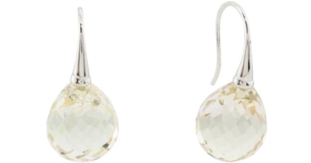Lyst Tj Ma Made In Thailand Sterling Silver Cubic Zirconia Drop Lyst Tj Ma Made In Thailand Sterling Silver Cubic Zirconia Drop Earrings Yellow