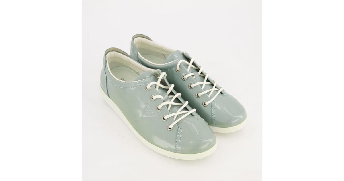 ecco leather trainers