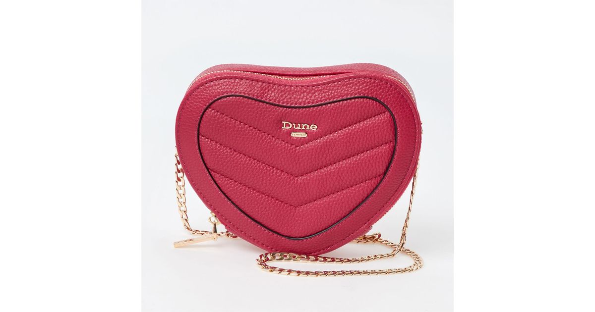 Dune Deep Heart Cross Body Bag in Pink Lyst UK