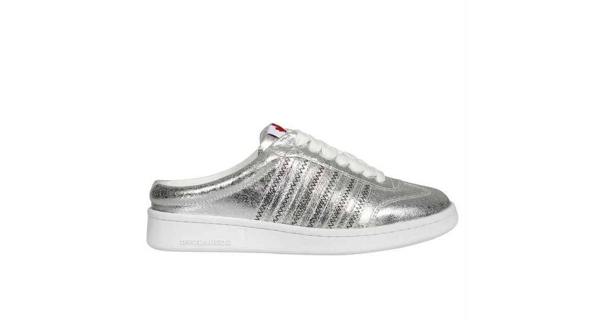DSquared Boxer Open Back Sneakers in Gray Lyst