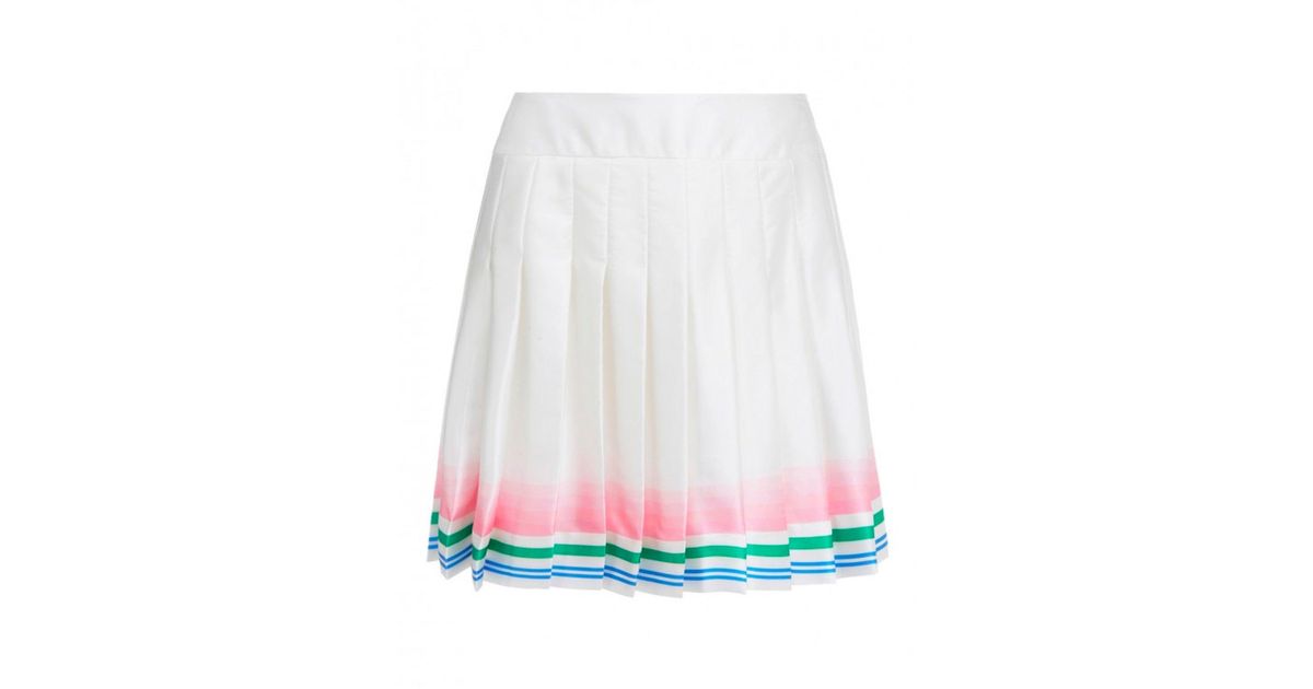 CASABLANCA Tennis Skirt in White | Lyst