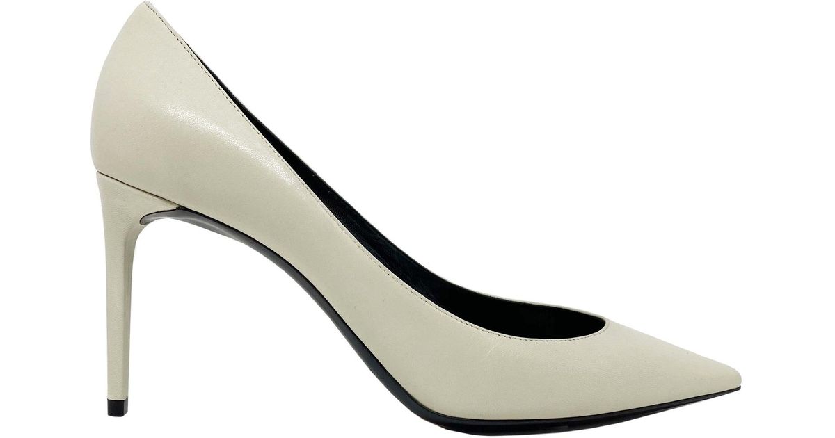 Saint Laurent Zoe 85 Leather Pumps | Lyst