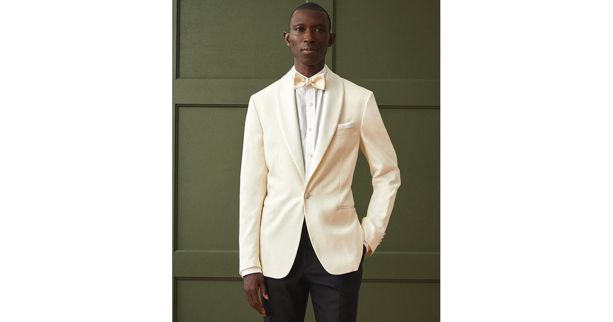 Todd Snyder Italian Ivory Shawl Collar Tuxedo Jacket in Green for Men ...