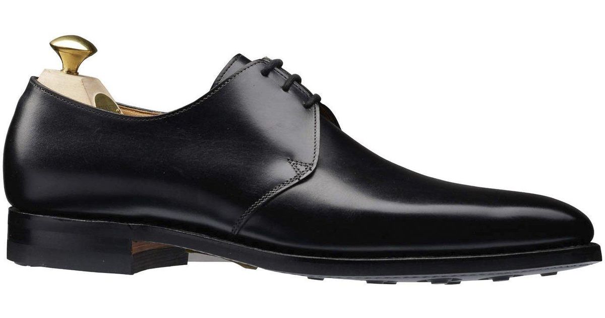 Crockett & Jones Leather Crockett And Jones Highbury Plaintoe Shoe In