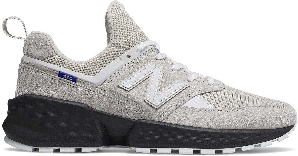 New Balance Suede 574 Sport Moonbeam With White in Grey (Gray) for Men ...