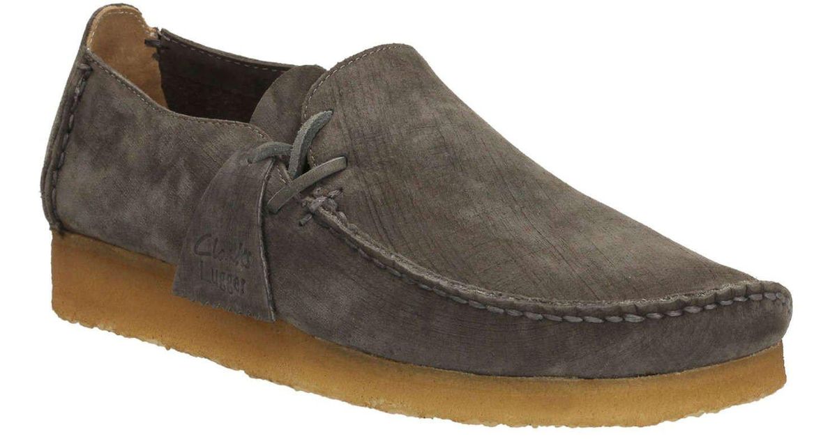 Clarks Leather Lugger Shoe In Charcoal in Gray for Men - Lyst