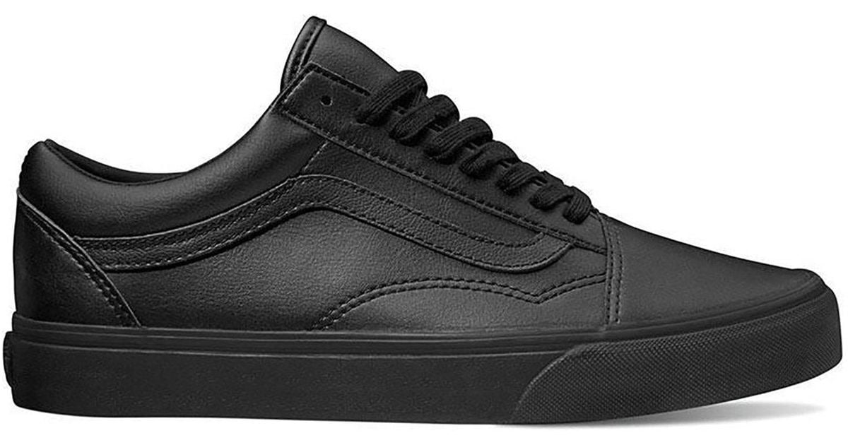 vans old skool black mono