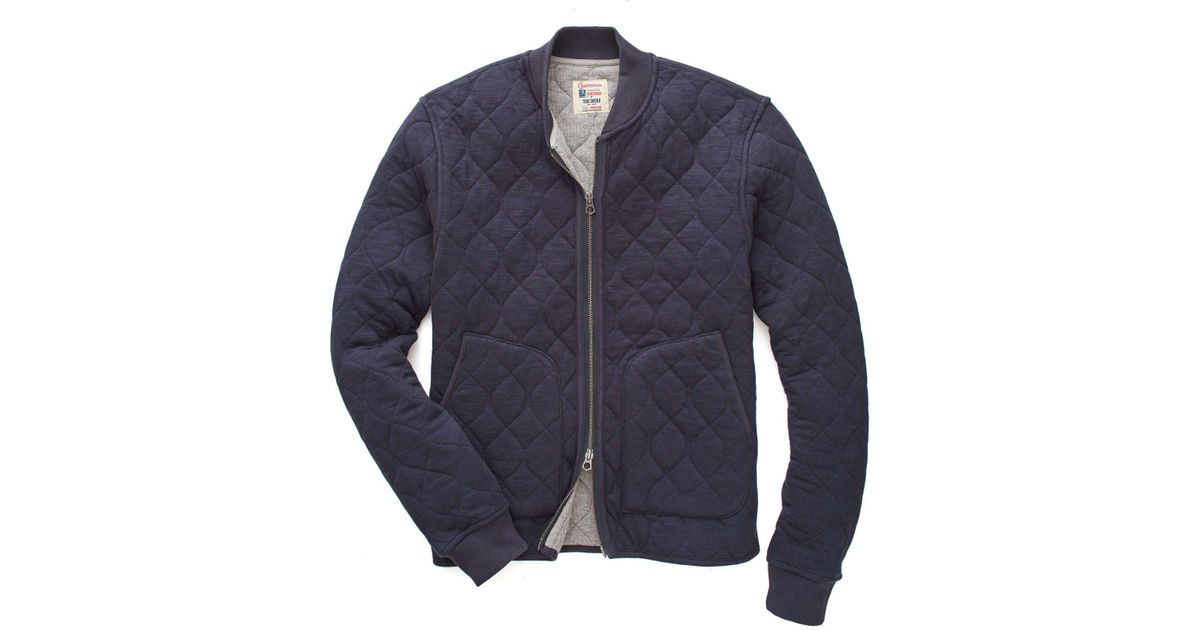 todd snyder quilted bomber jacket