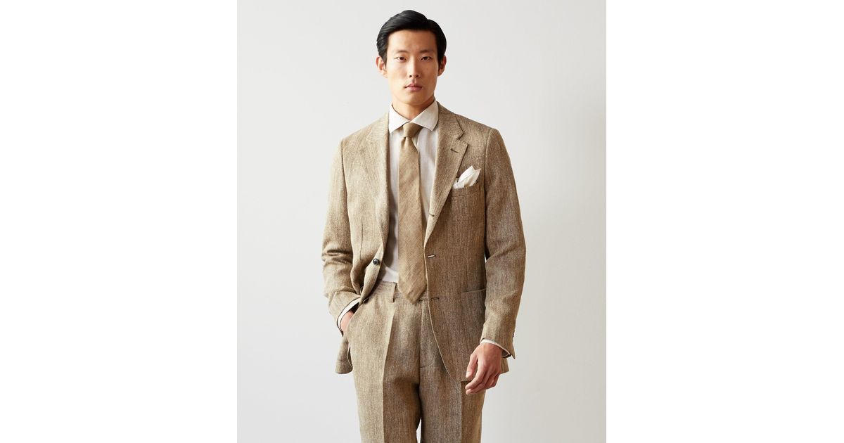 Todd Snyder Italian Linen Silk Madison Jacket in Natural for Men | Lyst