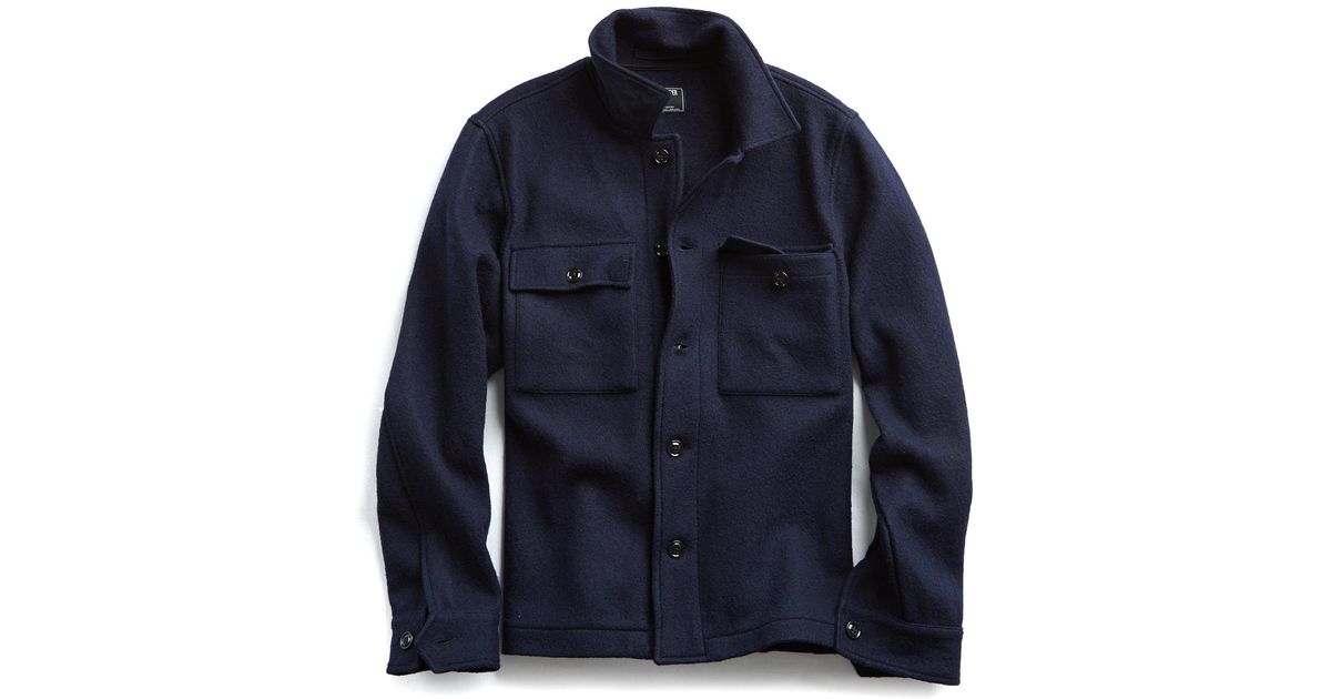 todd snyder italian boucle shirt jacket
