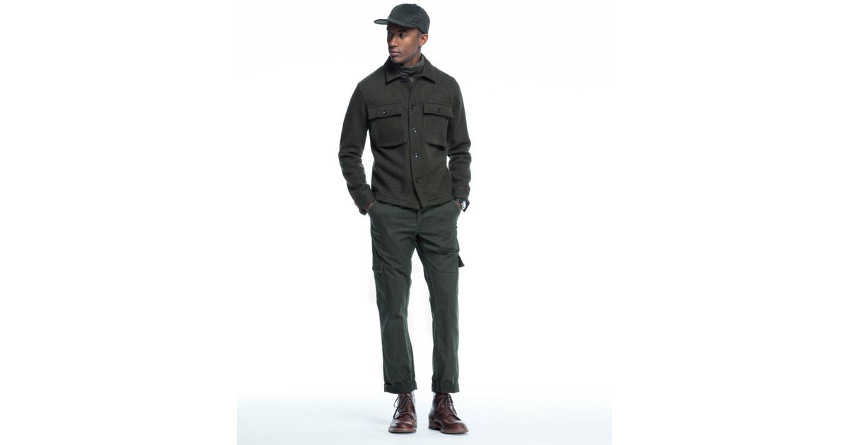 todd snyder italian boucle shirt jacket