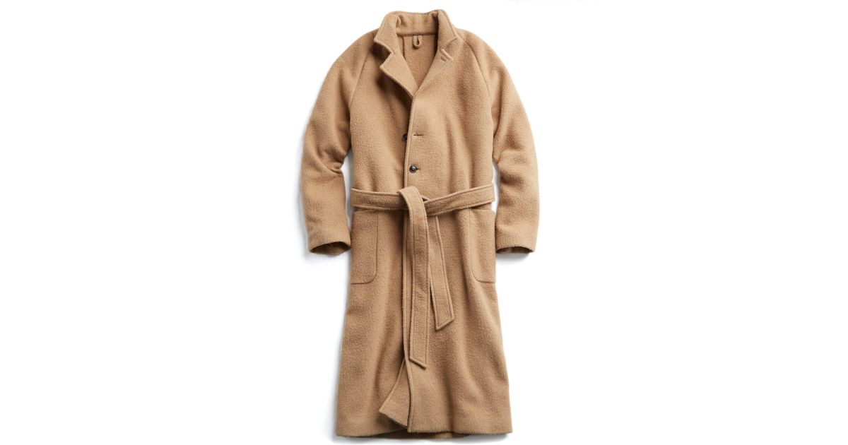 Todd Snyder Exclusive Todd Snyder Private White Wrap Topcoat In Camel In Natural For Men Lyst