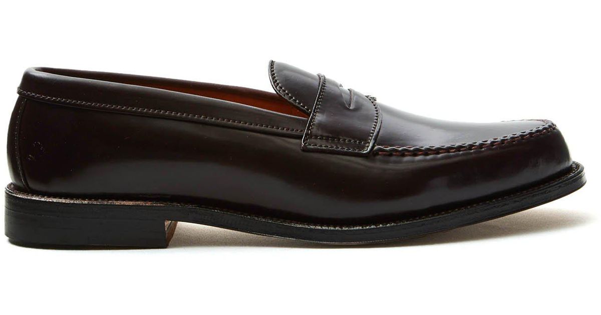 Alden Leather Leisure Handsewn Cordovan Penny Loafer In Brown for Men ...