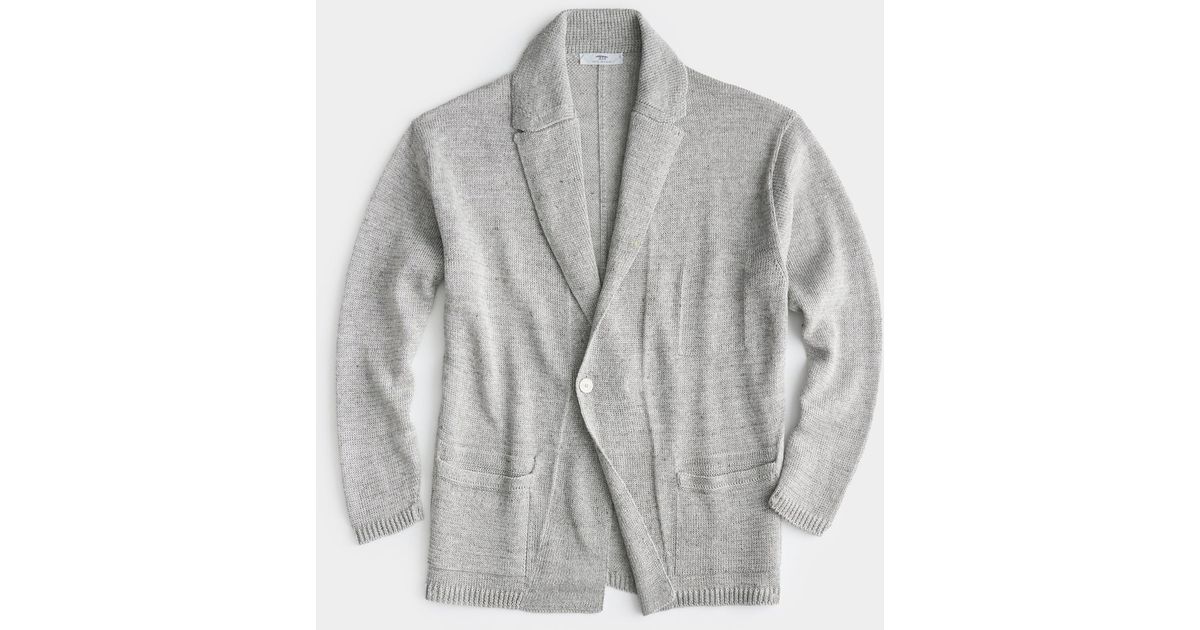 Inis Meáin Inis Mein Relax Jacket In Papyrus in Gray for Men | Lyst