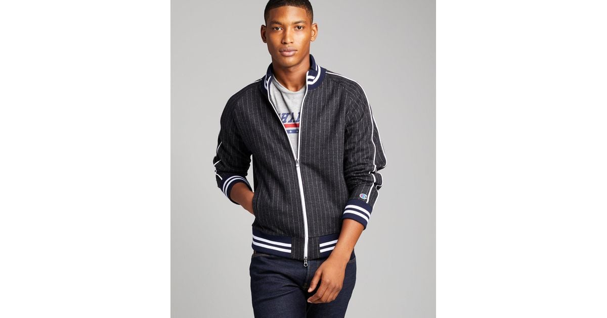 todd snyder x champion italian wool houndstooth track jacket
