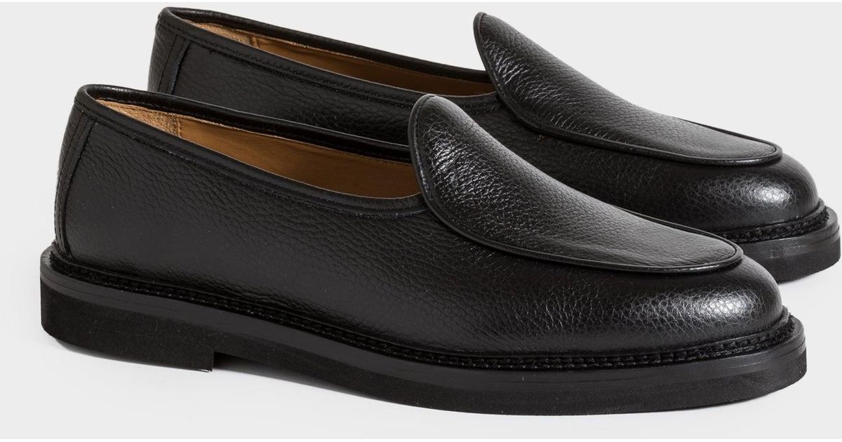Jacques Soloviere Lex Loafer Black Leather for Men | Lyst
