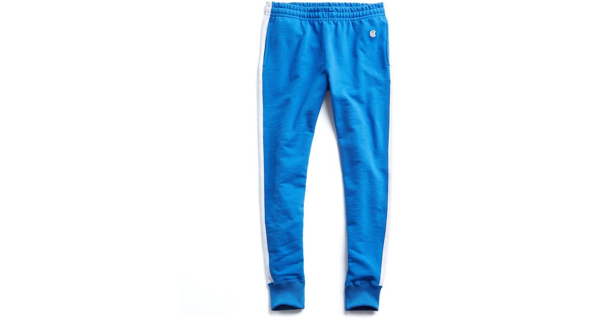 Todd Synder X Champion Champion Slim Jogger With Side Stripe In Blue for  Men - Lyst