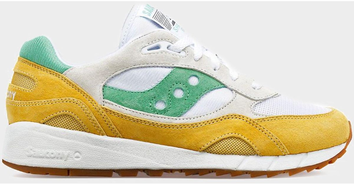 Saucony Shadow 6000 White Yellow Green for Men Lyst UK
