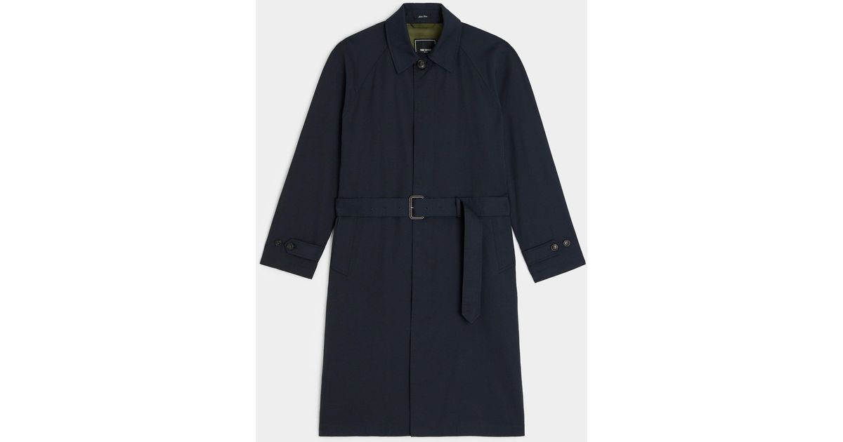 Todd Snyder Italian Nylon Trench Coat in Blue for Men | Lyst