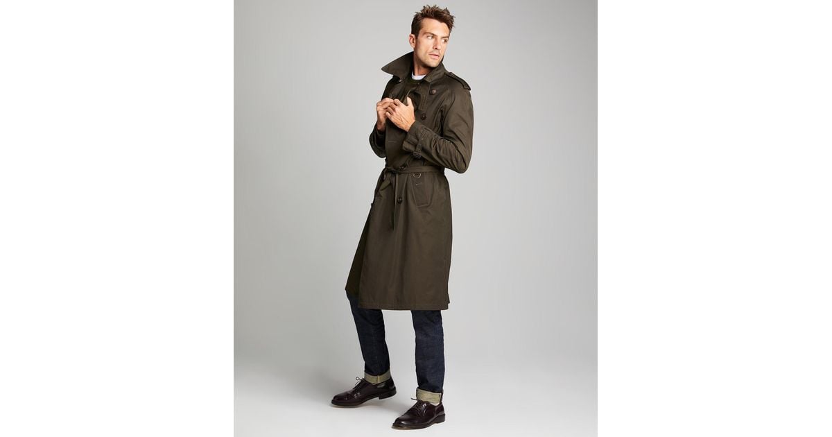 Todd Snyder Todd Snyder + Private White Trench Coat in Green for Men | Lyst