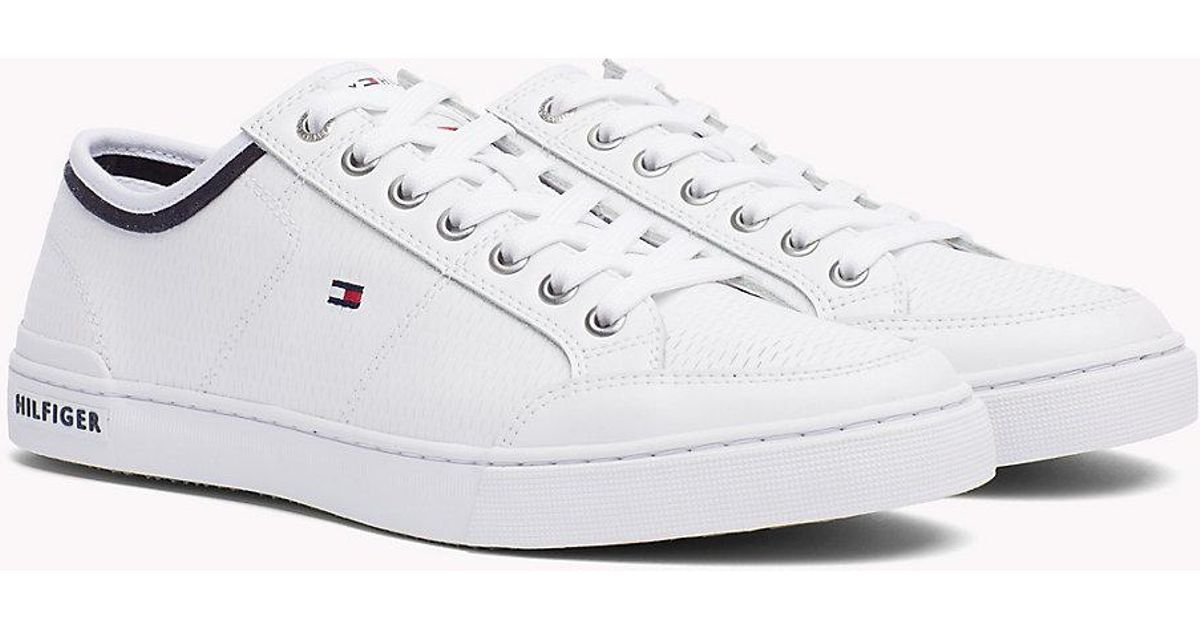 tommy hilfiger perforated leather 