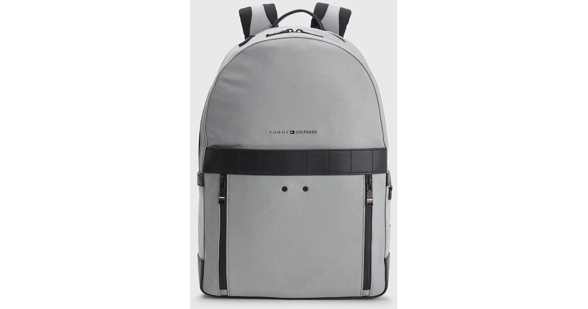 Tommy Hilfiger 1985 Collection Elevated Nylon Backpack In Grey For Men ...