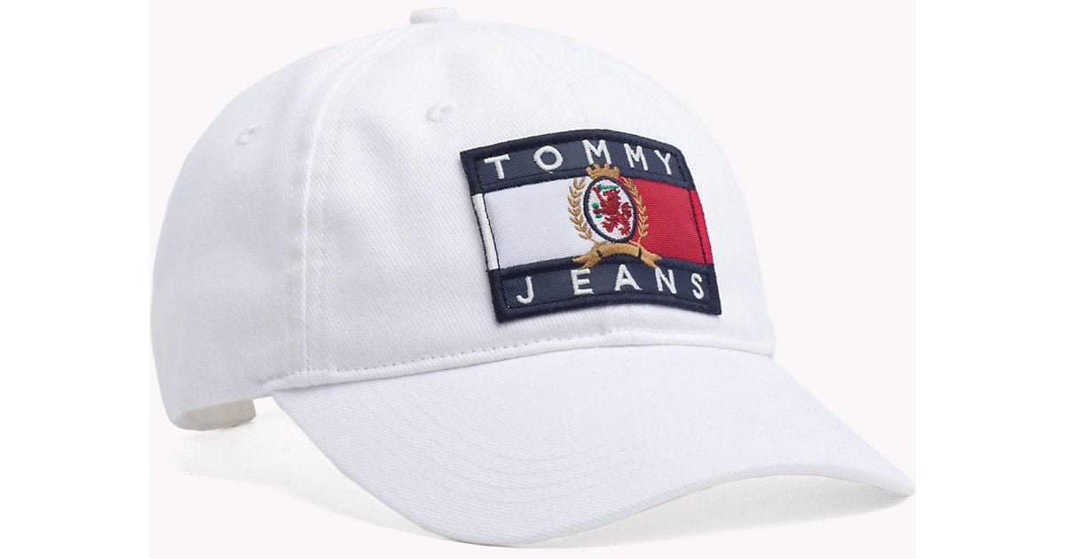 tommy jeans crest flag trucker