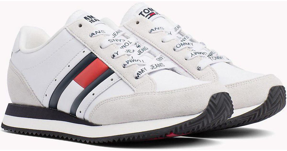tommy hilfiger retro flag trainers