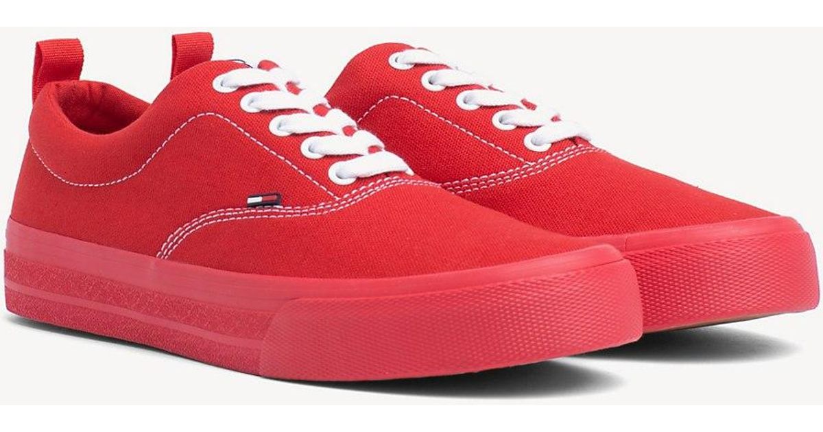 tommy jeans classic flag trainers