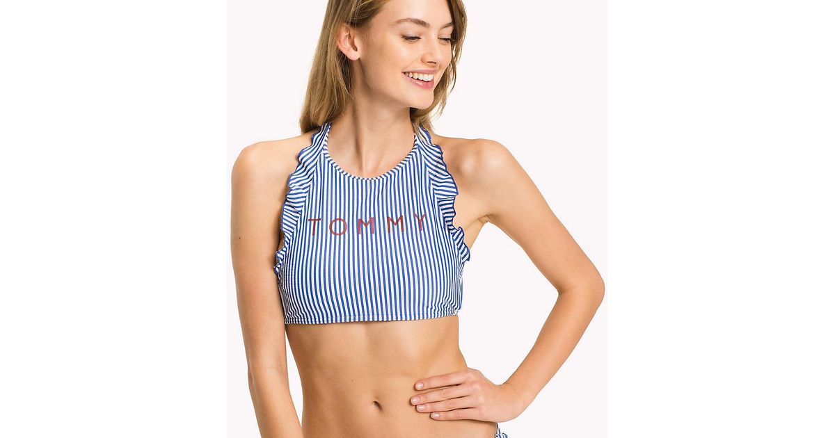 tommy hilfiger crop bikini top