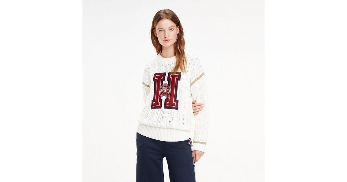 tommy icons crest sweater
