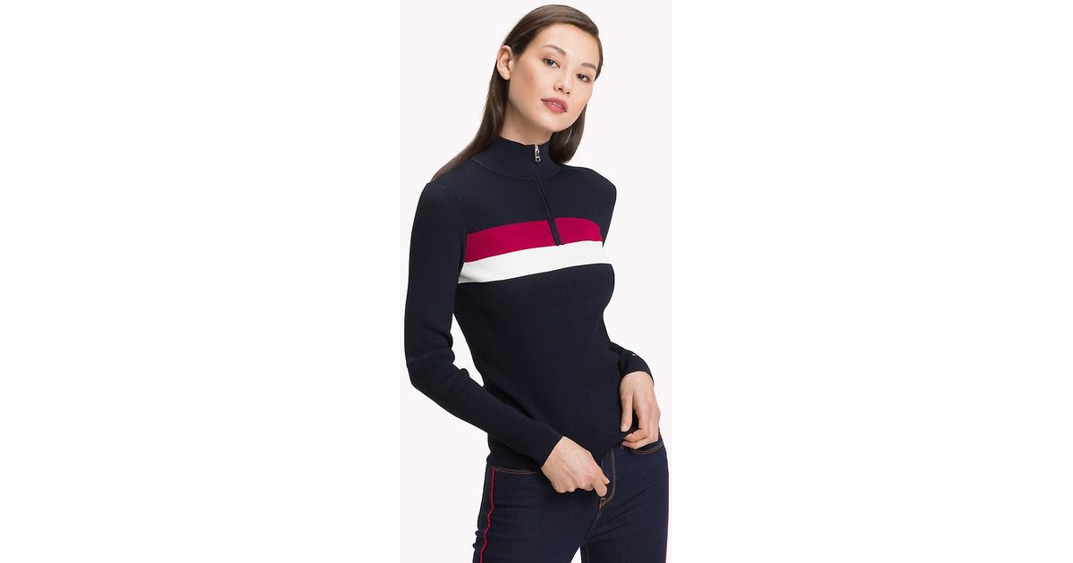 tommy hilfiger mock neck jumper