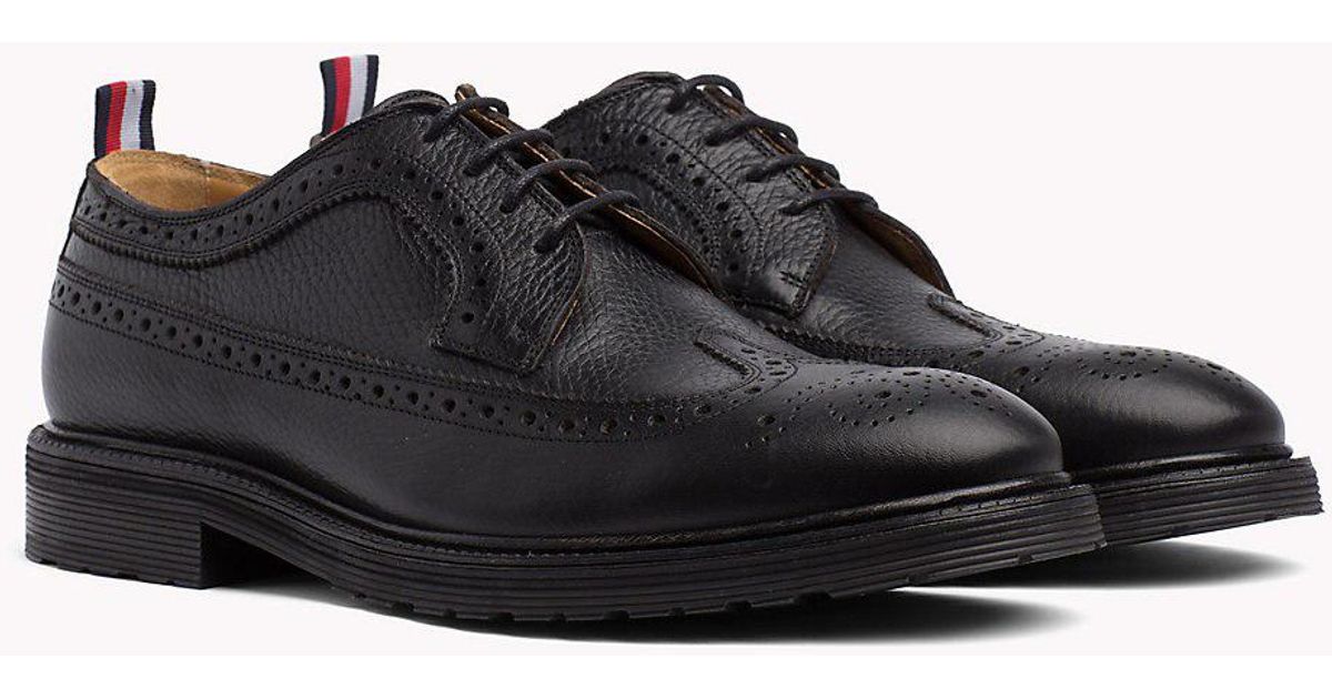tommy hilfiger classic leather brogue