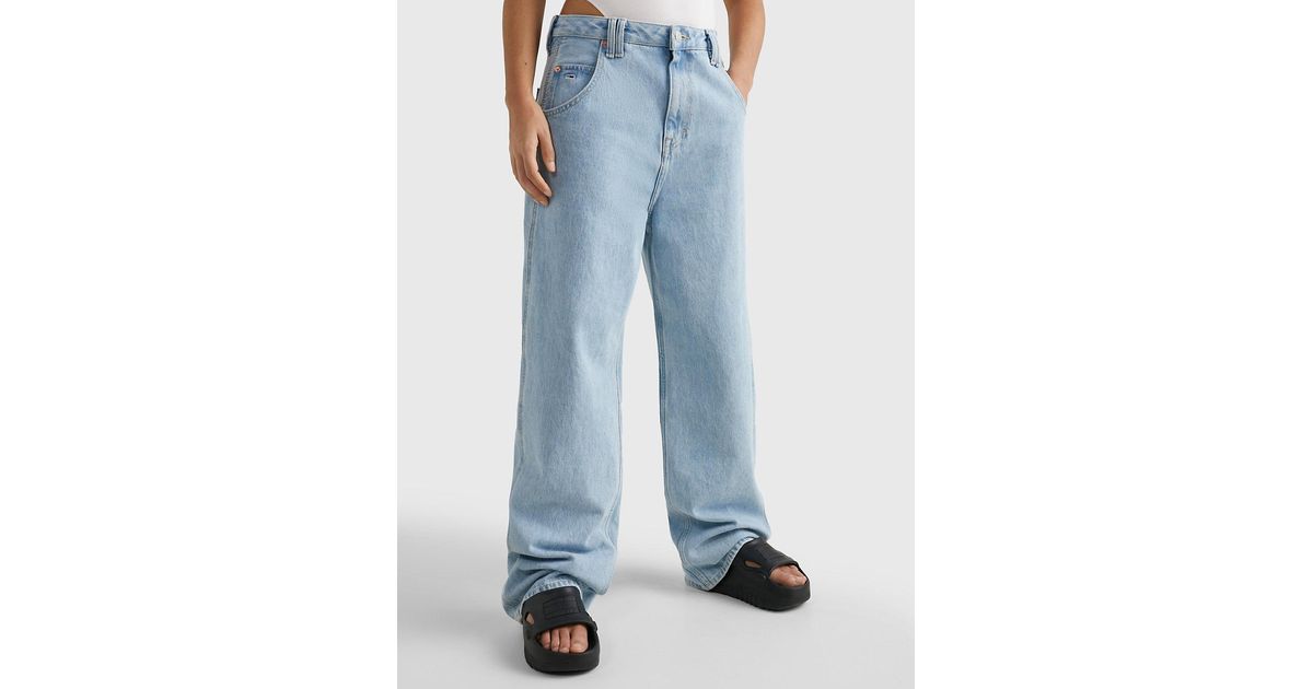 Tommy Hilfiger Daisy Low Rise Baggy Faded Jeans in Blue Lyst UK