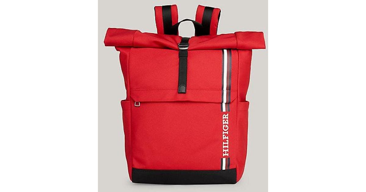 Laptop Backpack Mochila Tommy Hilfiger Roja Mochilas Tommy